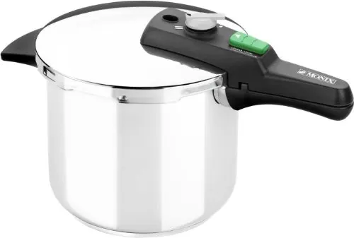 Monix Quick - Olla a Presión Rápida de 6 Litros, Tamaño 22 cm, Color Plateado (Braisogona_M560002)