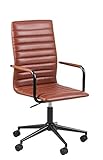 Amazon Brand - Movian Dubna - Silla de escritorio, 58 x 45 x 103 cm, marrón